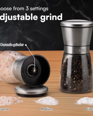 Salt and pepper grinder set