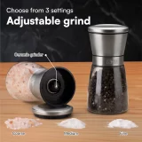 Salt and pepper grinder set