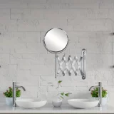 Premium Foldable Wall-Mounted Makeup Mirror