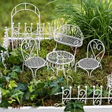 FAIRY GARDEN METAL SWING CHAIR