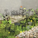 FAIRY GARDEN METAL SWING CHAIR