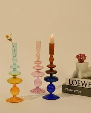 Unique Glass Candle Holders