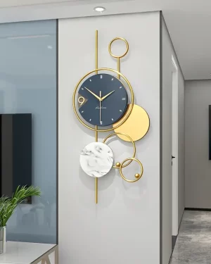 Oversized Round Metal Case Wall Clock