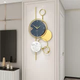 Oversized Round Metal Case Wall Clock