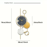 Oversized Round Metal Case Wall Clock