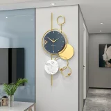 Oversized Round Metal Case Wall Clock