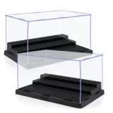 AELS 3-Level Acrylic Display Case, Set of 2