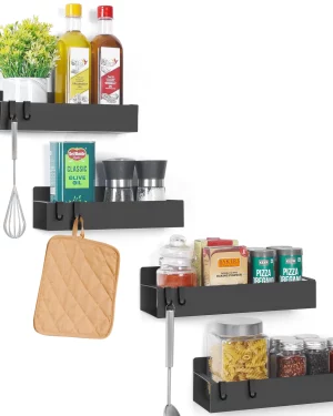 4-Piece Refrigerator Magnetic Shelves