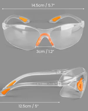 Clear Safety Glasses for Work (12 Pack)