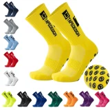 FOOTBALL SOCKS ANTI-SLIP WHITE SPORTS SOCKS GAITERS 39-46