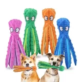 Octopus Shaped Dog Squeak Toy