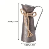 Rustic Galvanized Metal Vases