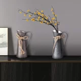 Rustic Galvanized Metal Vases